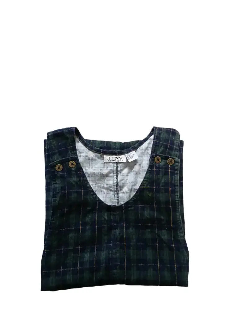 Vestido jumper a cuadros JLNY - 2