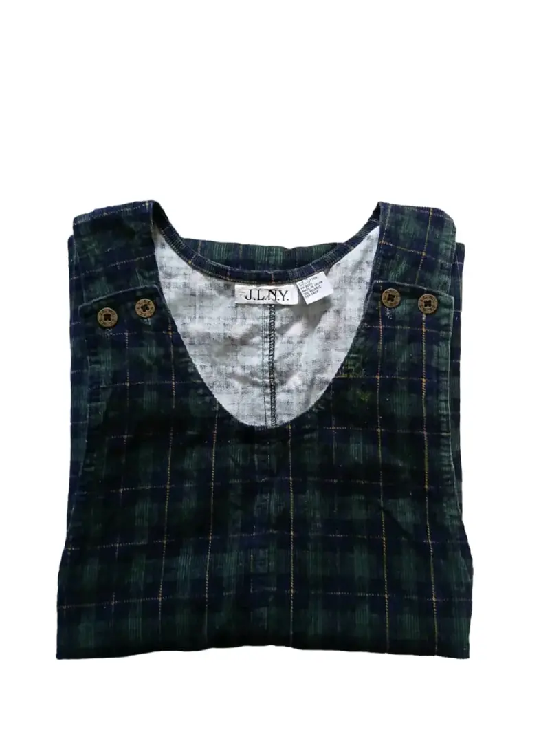 Vestido jumper a cuadros JLNY - 3