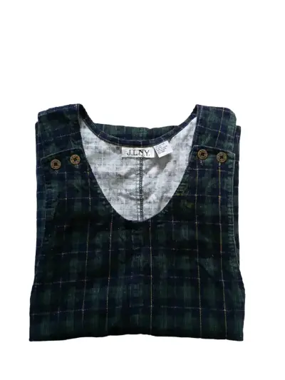 Vestido jumper a cuadros JLNY - miniatura 3