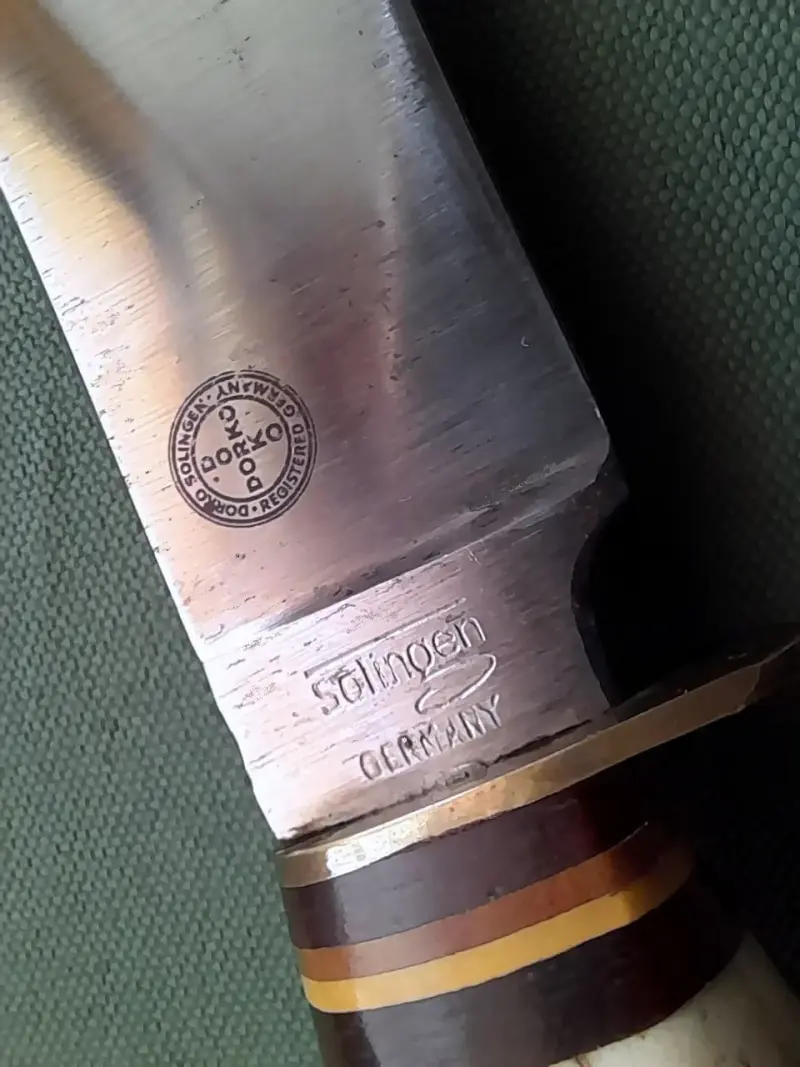 Cuchillo Aleman Dorko Solingen Antiguo 1960 - 3