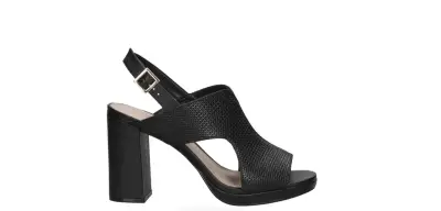 Sandalias de tacón alto negras elegantes Mingo - miniatura 2