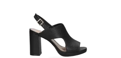 Sandalias de tacón alto negras elegantes Mingo - miniatura 3