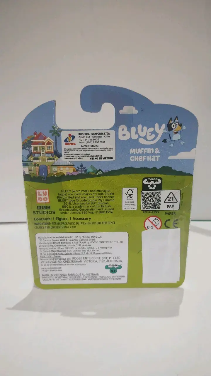 Figura de acción Bluey Muffin con sombrero de chef - 2
