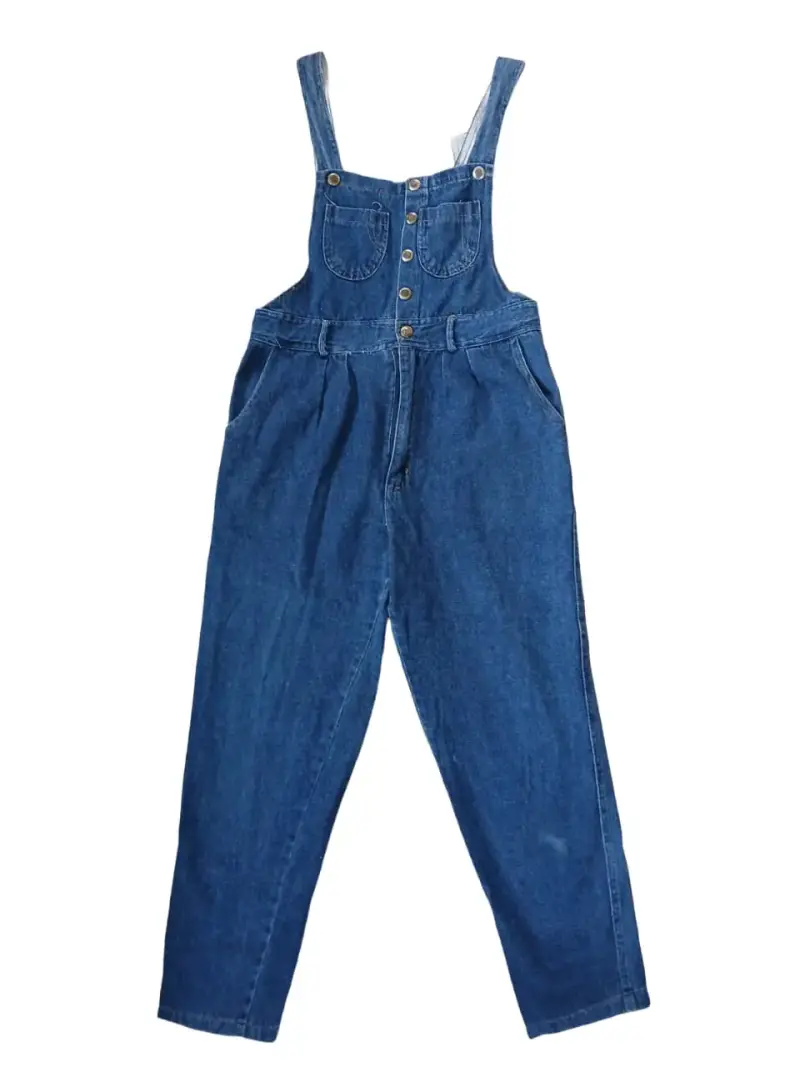 Overall de mezclilla azul para mujer - 1