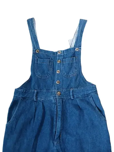 Overall de mezclilla azul para mujer - miniatura 3