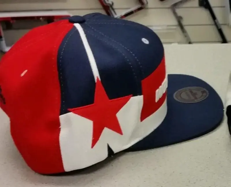 Gorra snapback michell&ness Washington azul y roja - 3