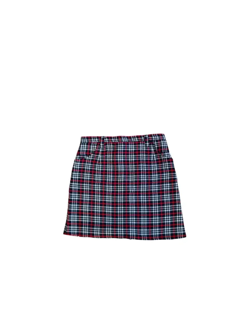 Falda corta escocesa para mujer - 2