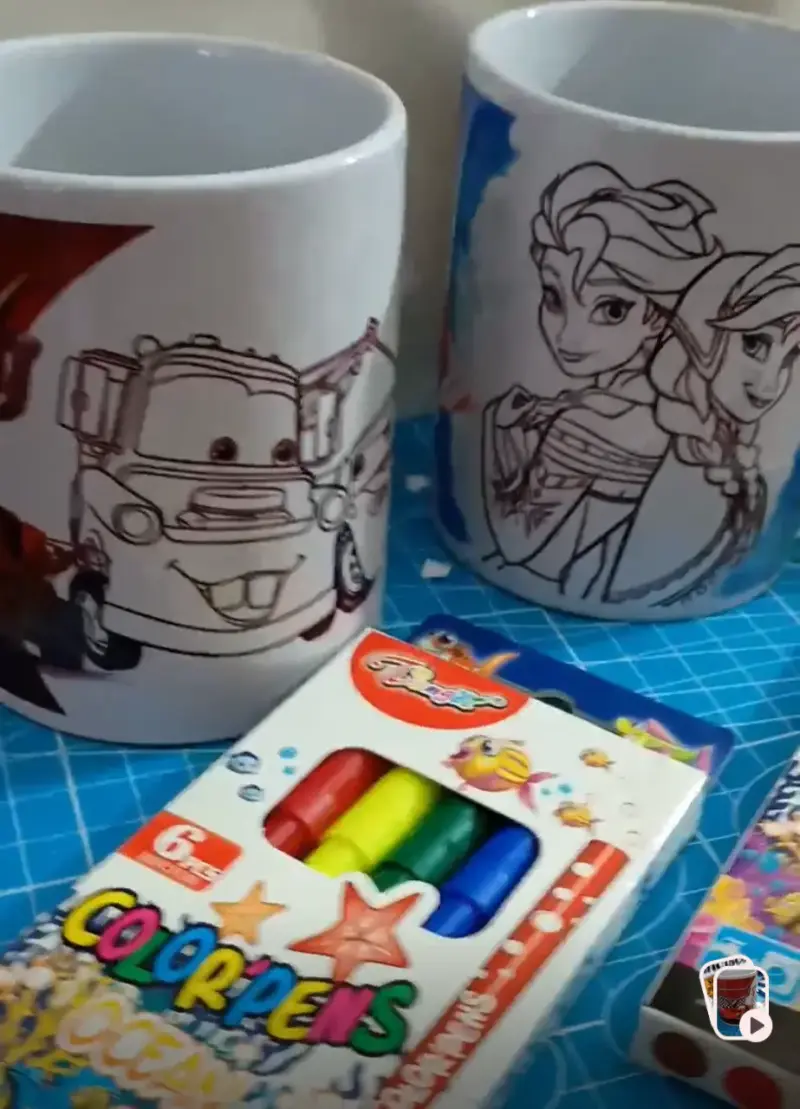 Taza para colorear con plumones Colorpens - 2
