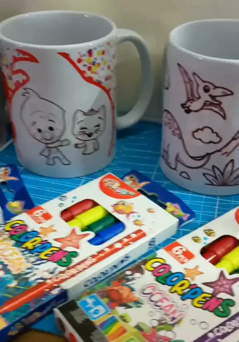 Taza para colorear con plumones Colorpens - 3