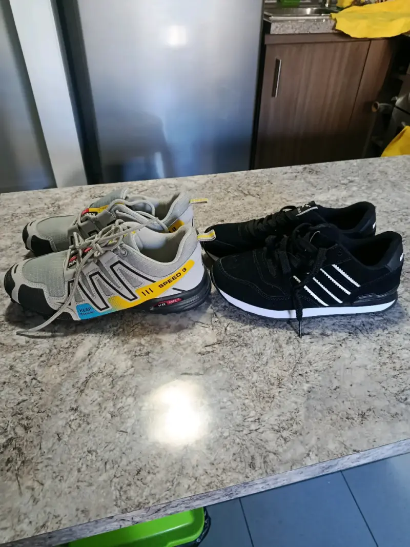 Zapatillas deportivas para hombre en negro y gris - 3