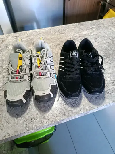 Zapatillas deportivas para hombre en negro y gris - miniatura 4