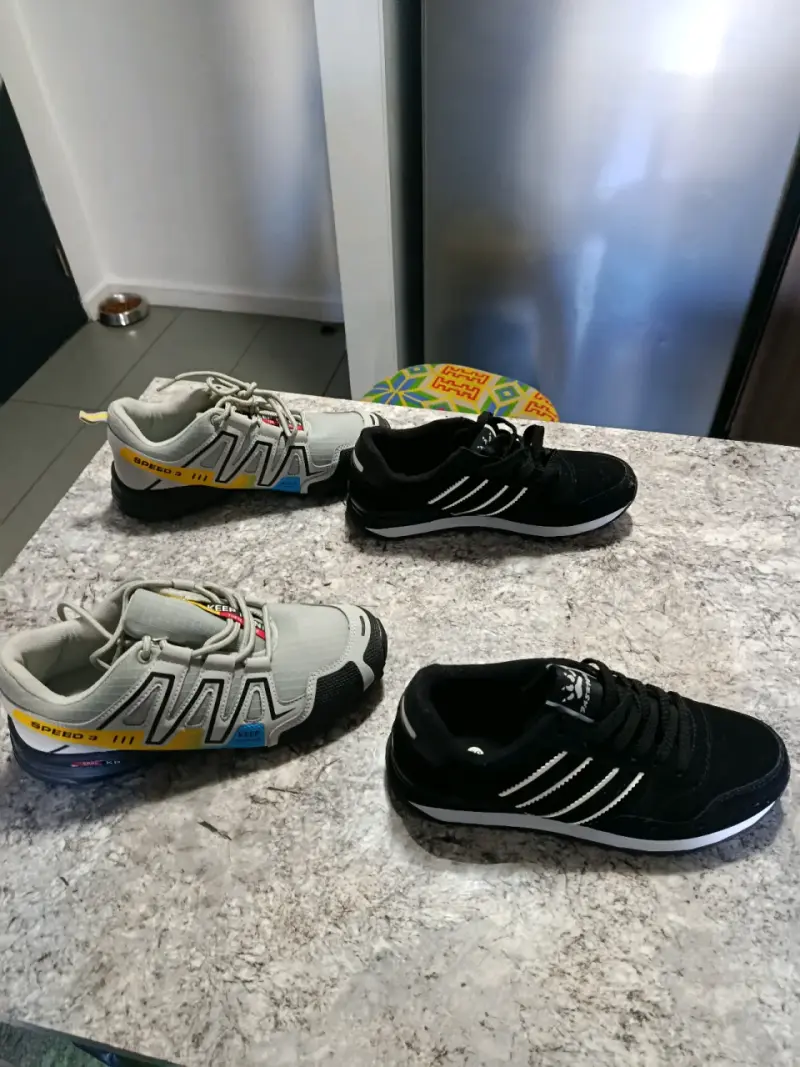 Zapatillas deportivas para hombre en negro y gris - 5