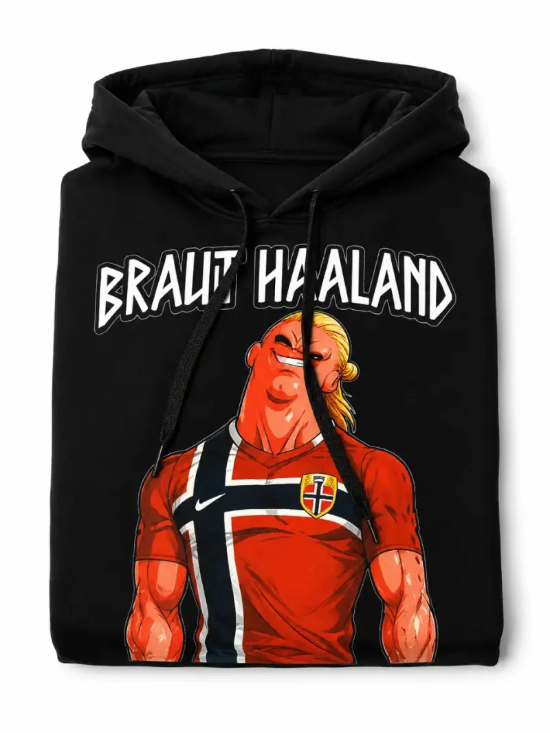 Polerón negro con diseño Braut Haaland - 3