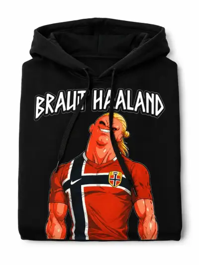 Polerón negro con diseño Braut Haaland - miniatura 3