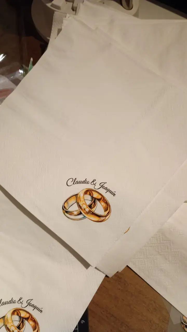 Set de Decoración de Boda con Servilletas Personalizadas - 4