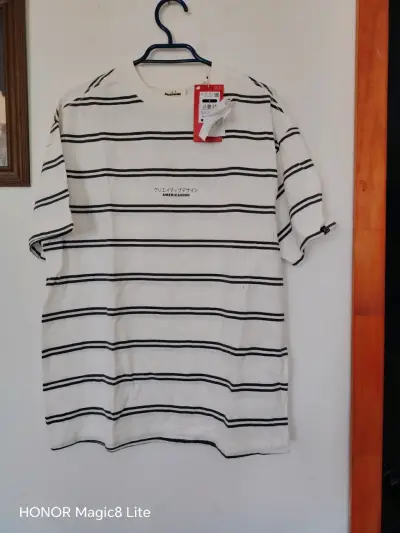 Polera rayada blanca y negra Americanino - miniatura 1