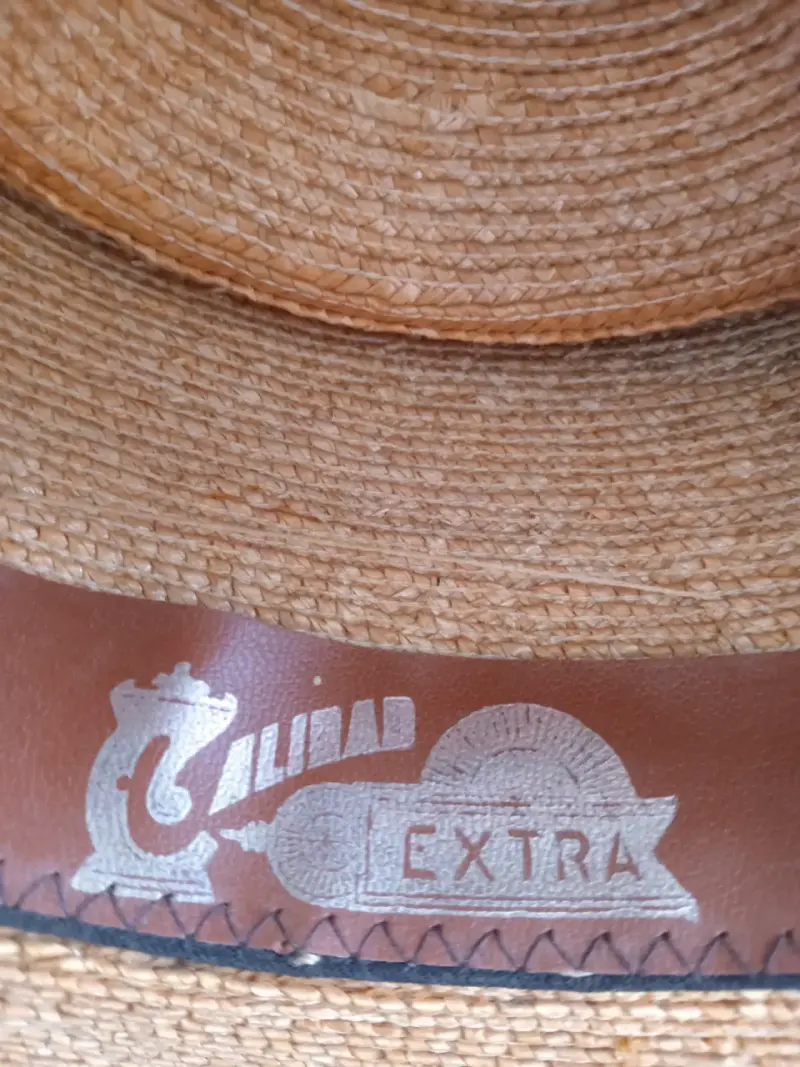 Sombrero de paja con cinta tricolor - 2