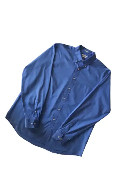 Camisa azul de hombre Van Heusen - miniatura 2