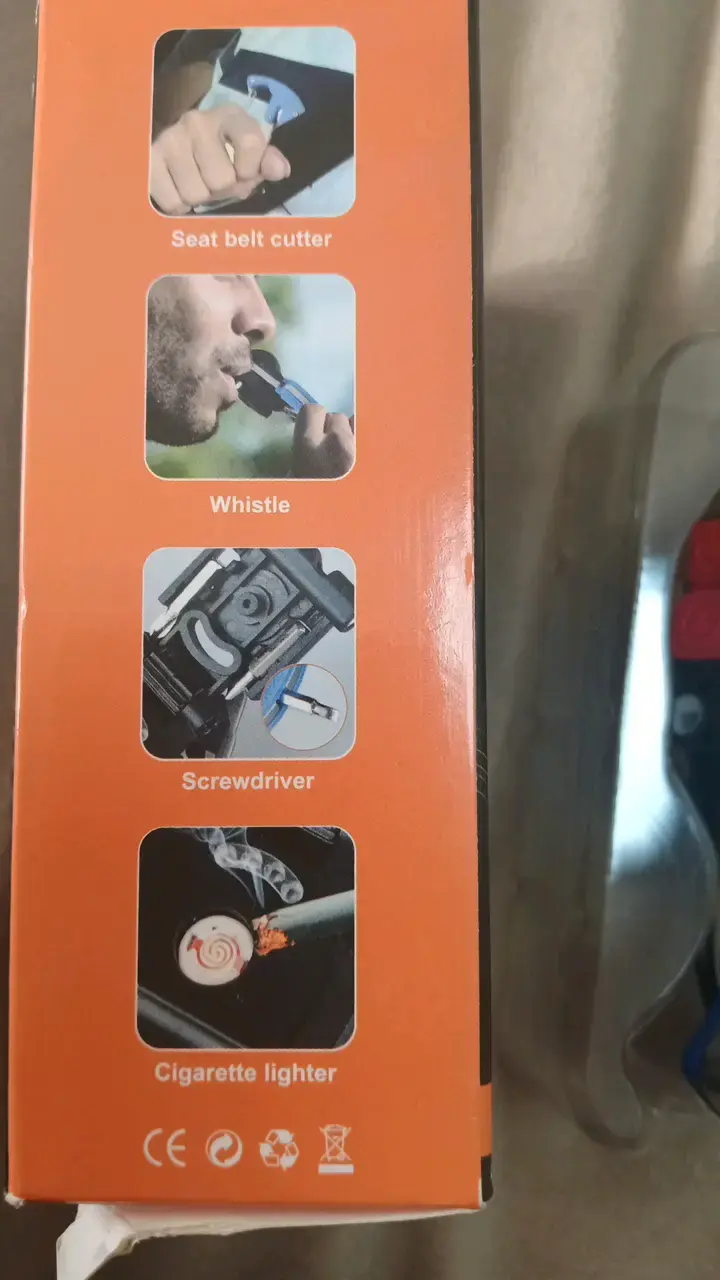 Linterna LED Recargable con Cortador de Cinturón - 4