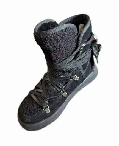Botas negras de invierno con forro cálido - miniatura 3