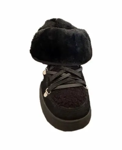 Botas negras de invierno con forro cálido - miniatura 4