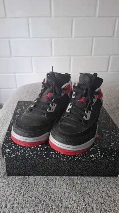 Zapatillas Jordan Spizike Low negras y rojas - miniatura 1