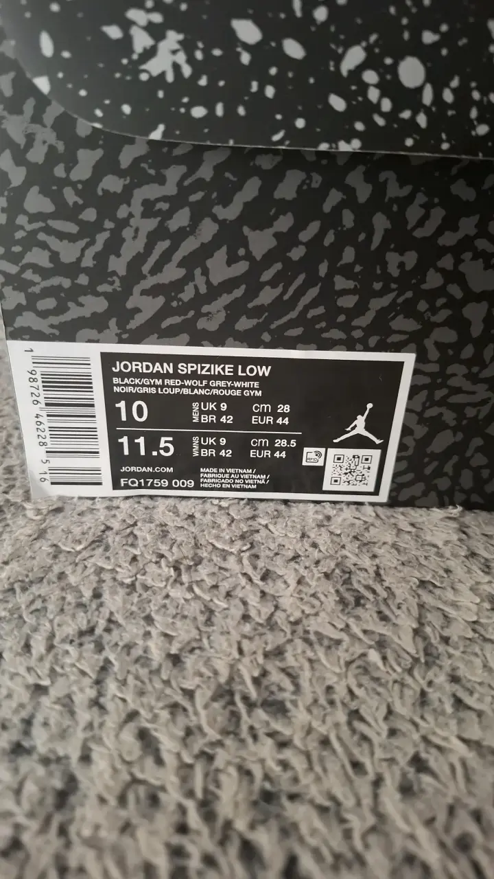 Zapatillas Jordan Spizike Low negras y rojas - 2