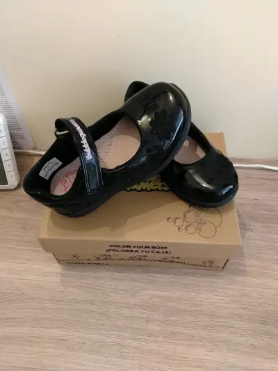 Zapatos de charol para niña Bubble gummers negros - miniatura 2
