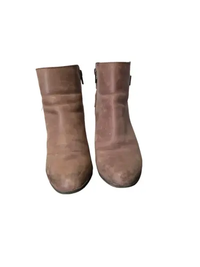 Botines de cuero marrón para mujer Bruno Rossi - miniatura 1