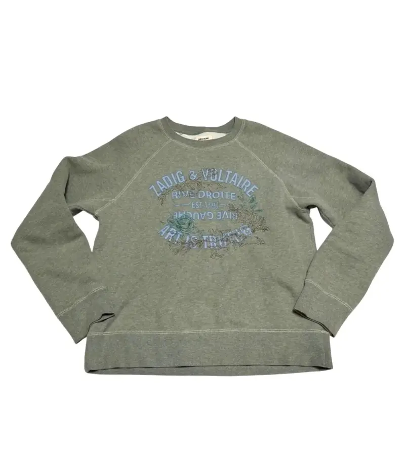 Polerón verde Zadig & Voltaire con diseño frontal - 4