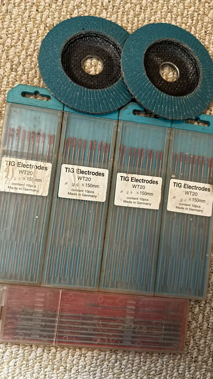 Electrodos TIG WT20 y discos abrasivos - 2