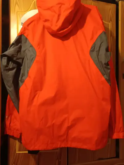 Chaqueta impermeable Columbia roja para hombre - miniatura 2