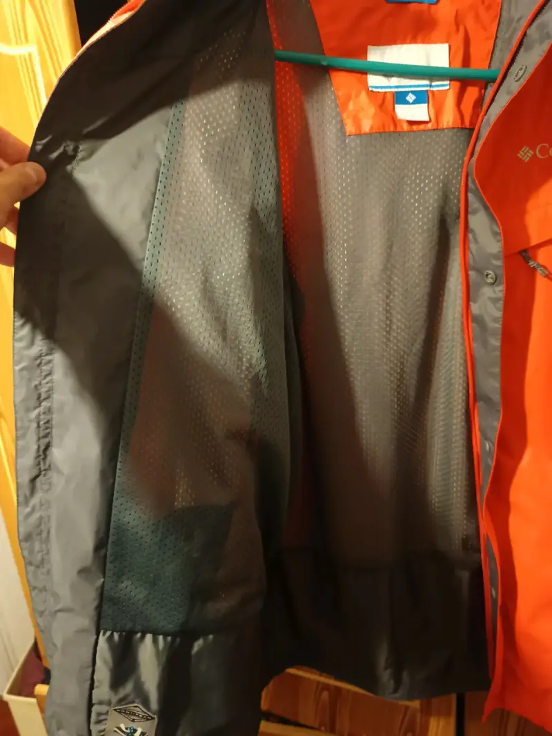 Chaqueta impermeable Columbia roja para hombre - 3