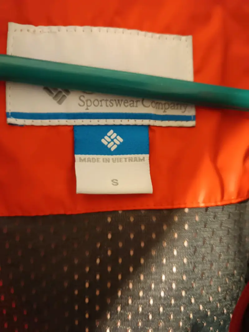 Chaqueta impermeable Columbia roja para hombre - 5
