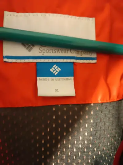 Chaqueta impermeable Columbia roja para hombre - miniatura 5