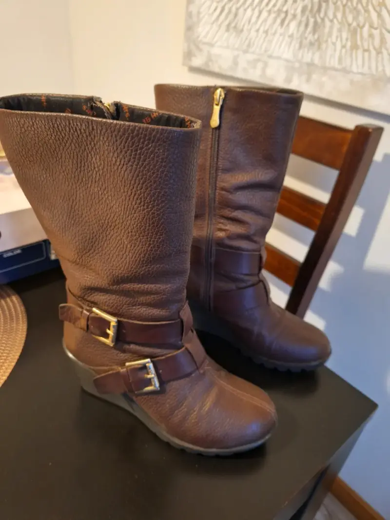 Botas de cuero marrón 16hrs N35 - 2