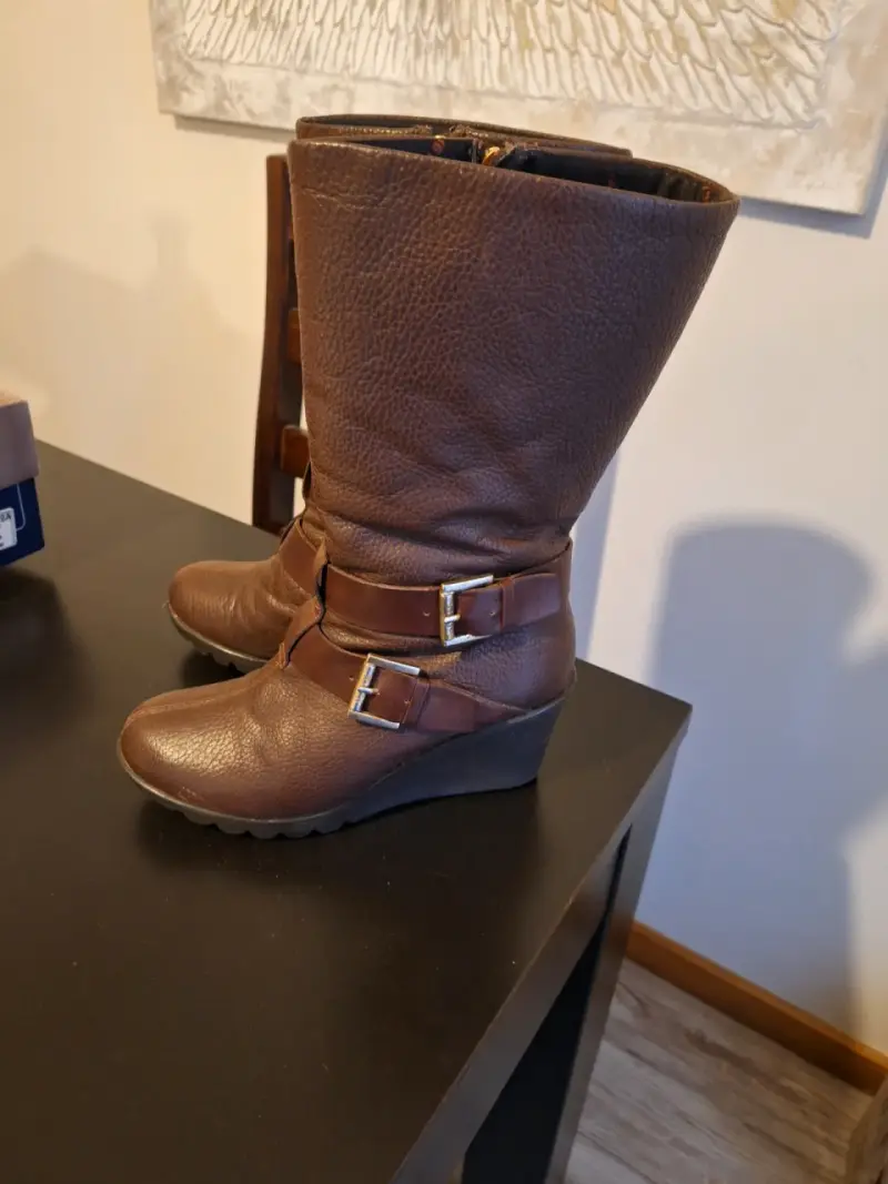 Botas de cuero marrón 16hrs N35 - 3