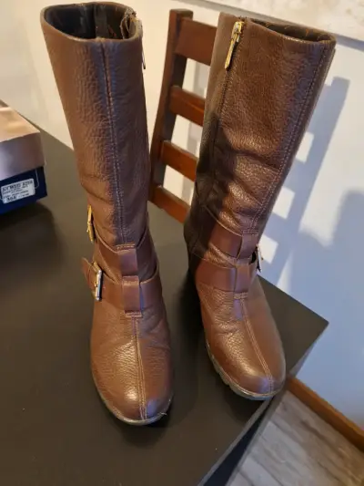 Botas de cuero marrón 16hrs N35 - miniatura 4