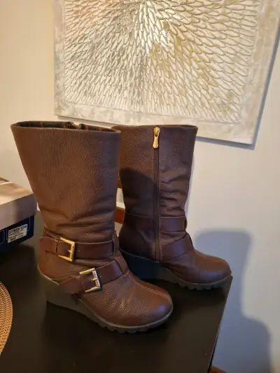 Botas de cuero marrón 16hrs N35 - miniatura 5