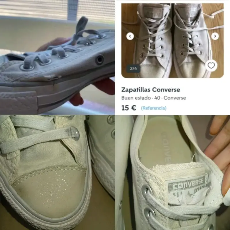 Zapatillas Converse 37,5 con detalle!! - 2