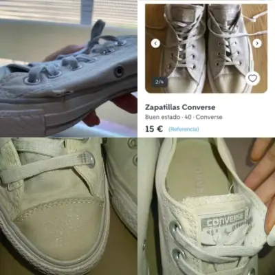 Zapatillas Converse 37,5 con detalle!! - miniatura 2