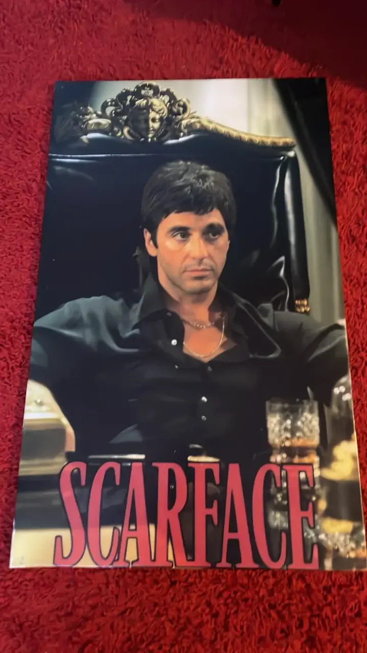 Póster Scarface con marco de madera - 1