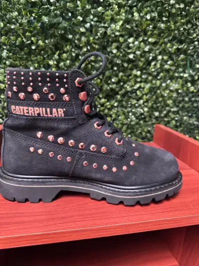 Botas negras con tachas Caterpillar para mujer - miniatura 3