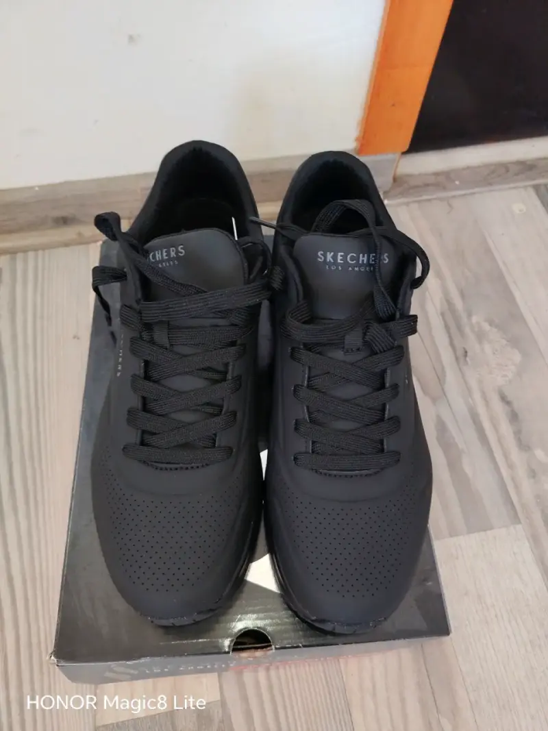 Zapatillas Skechers Street negras con Memory Foam - 2
