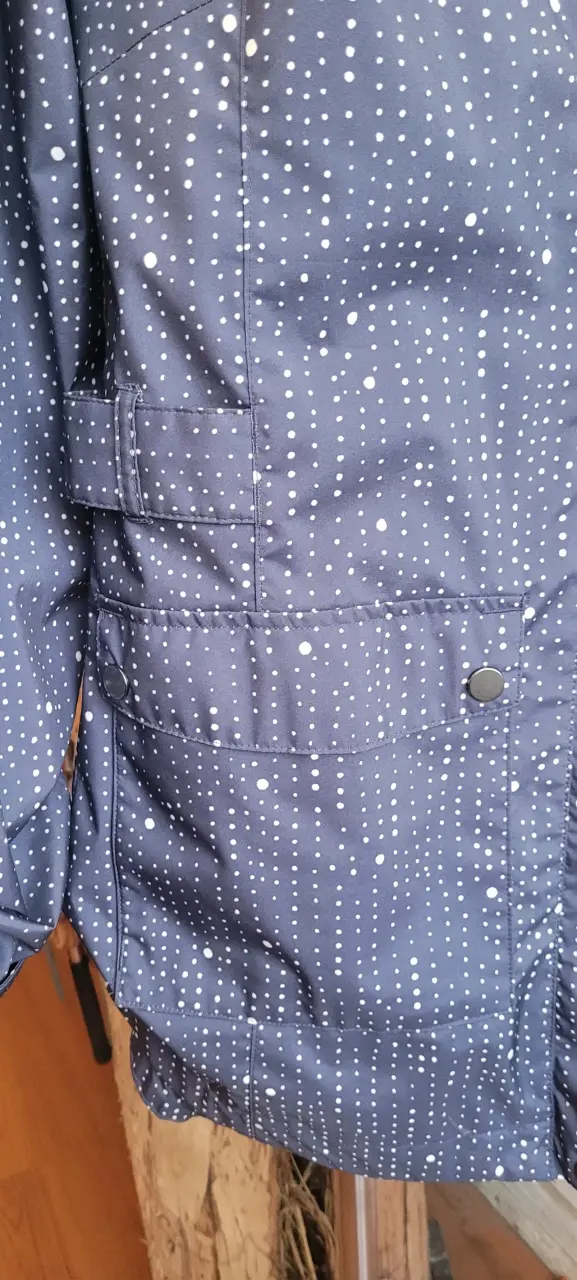 Chaqueta impermeable Columbia azul con puntos - 3