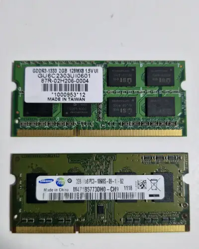 RAM DDR3 1333 mhz 2GB para laptop - miniatura 1