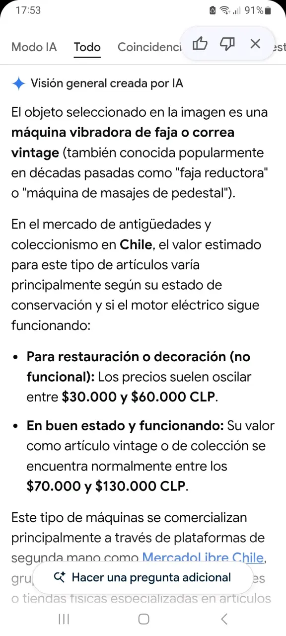 Máquina de Masaje Vibratoria con Cinturón Vintage - 3