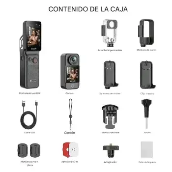 Cámara De Acción SJCAM C400 3-en-1 4K Wifi - 4