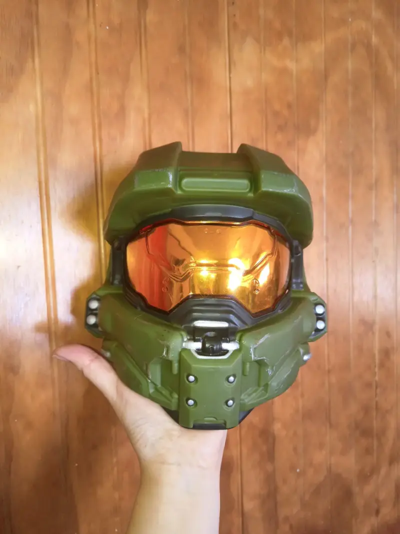 Máscara Halo casco de colección con visor dorado - 3