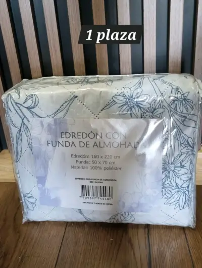 Edredón para cama de 1 plaza con funda - miniatura 2